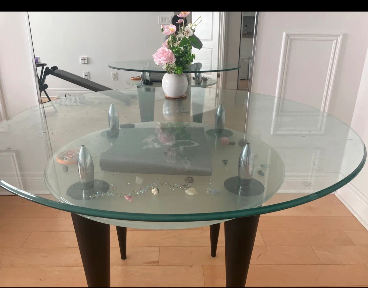 Round Glass Dining Table