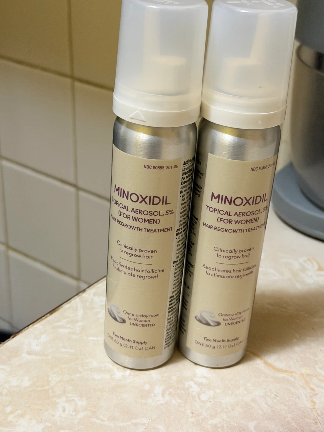 Minoxidil 5% Topical Aerosol For Women 2-Pack