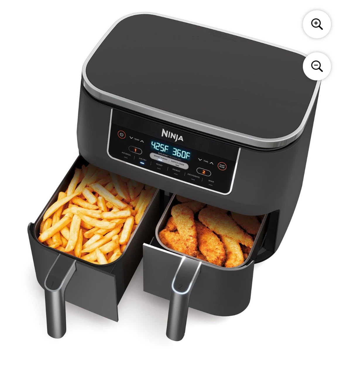 Brand New Ninja DZ201C, Foodi 6-in-1, 8-Qt, Black, 1690W