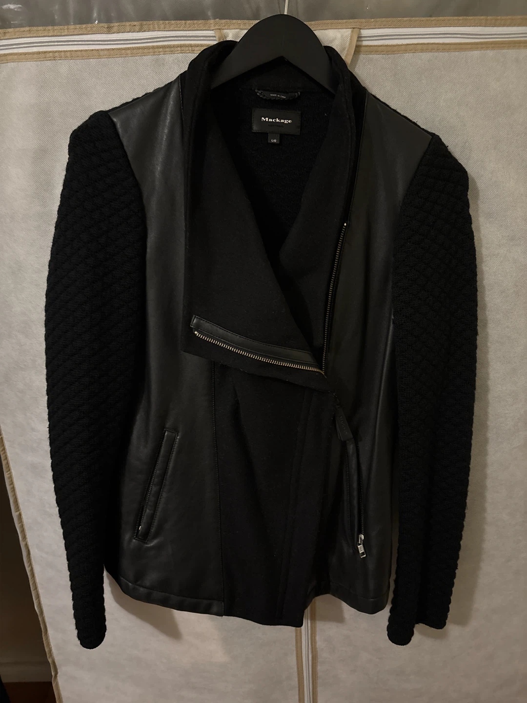 Mackage Leather and Knit Jacket - photo 2