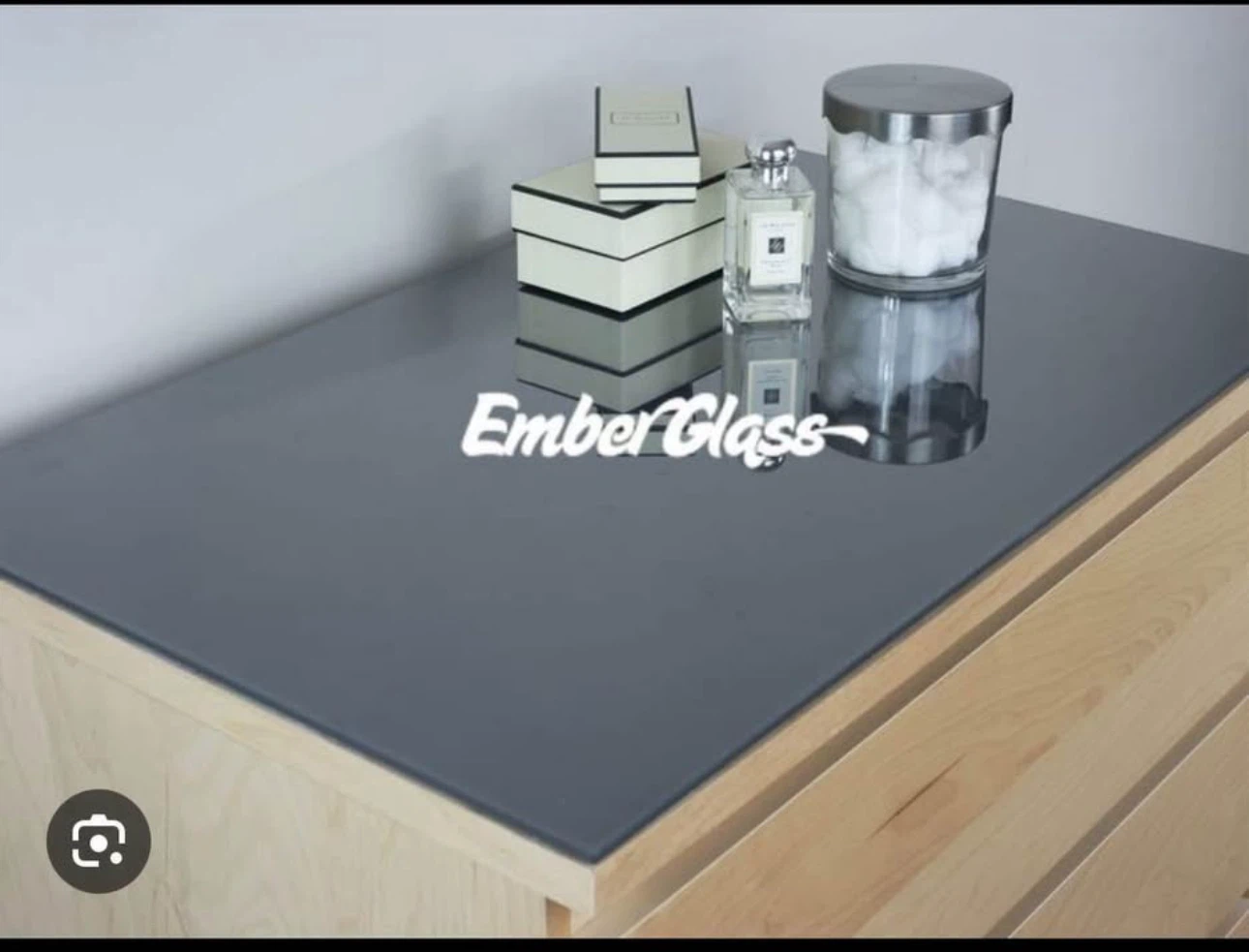 IKEA Malm Smoky Glass top - photo 2