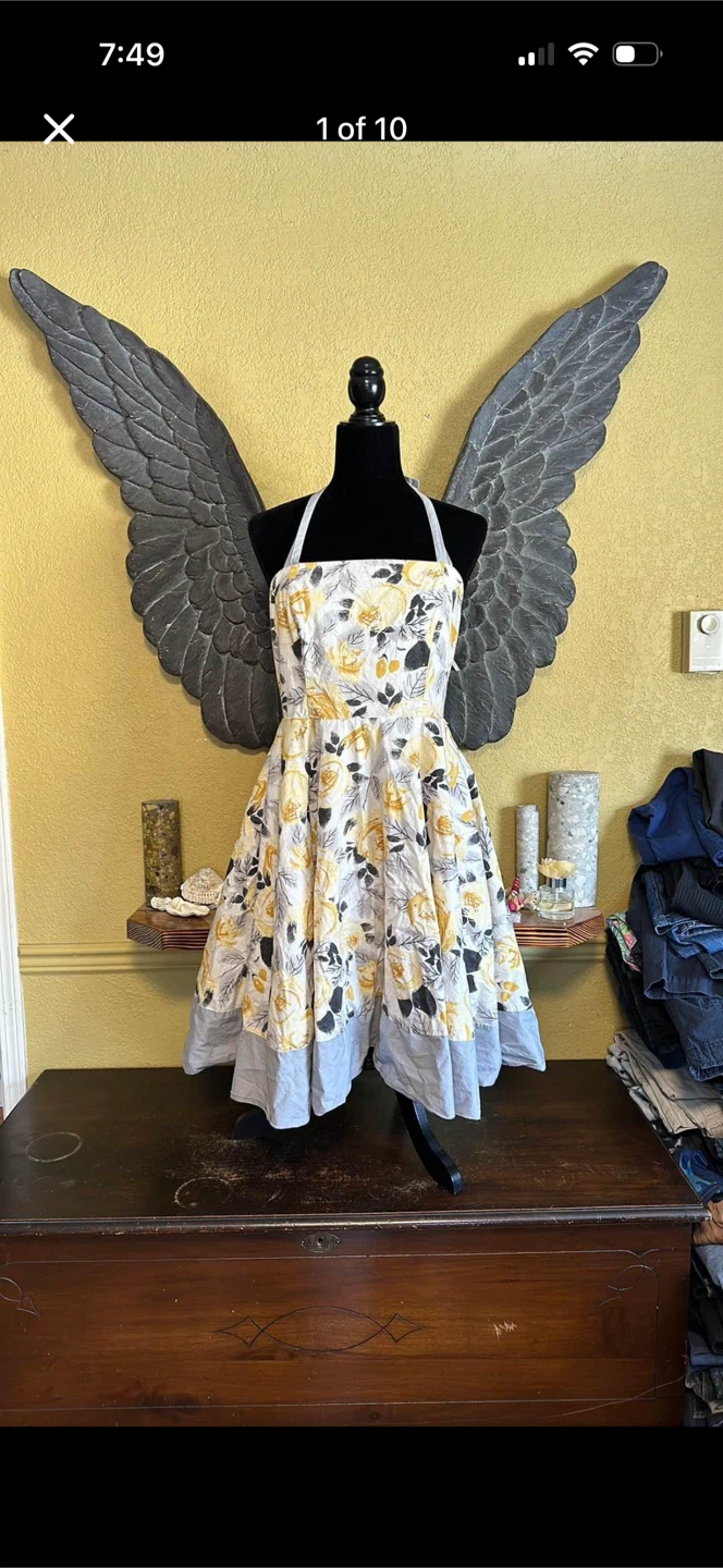 Reitmans Floral Print Halter Top Dress