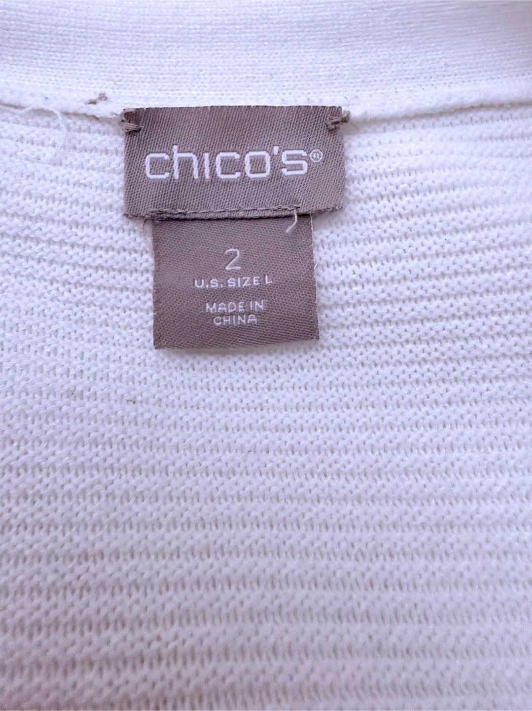 Chico's white cardigan - photo 4