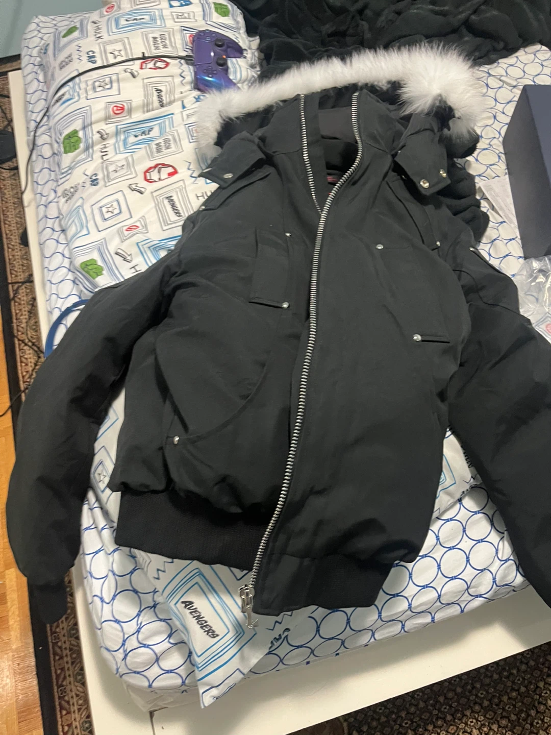 Moose Knuckles Down Jacket - Black Scans - photo 3