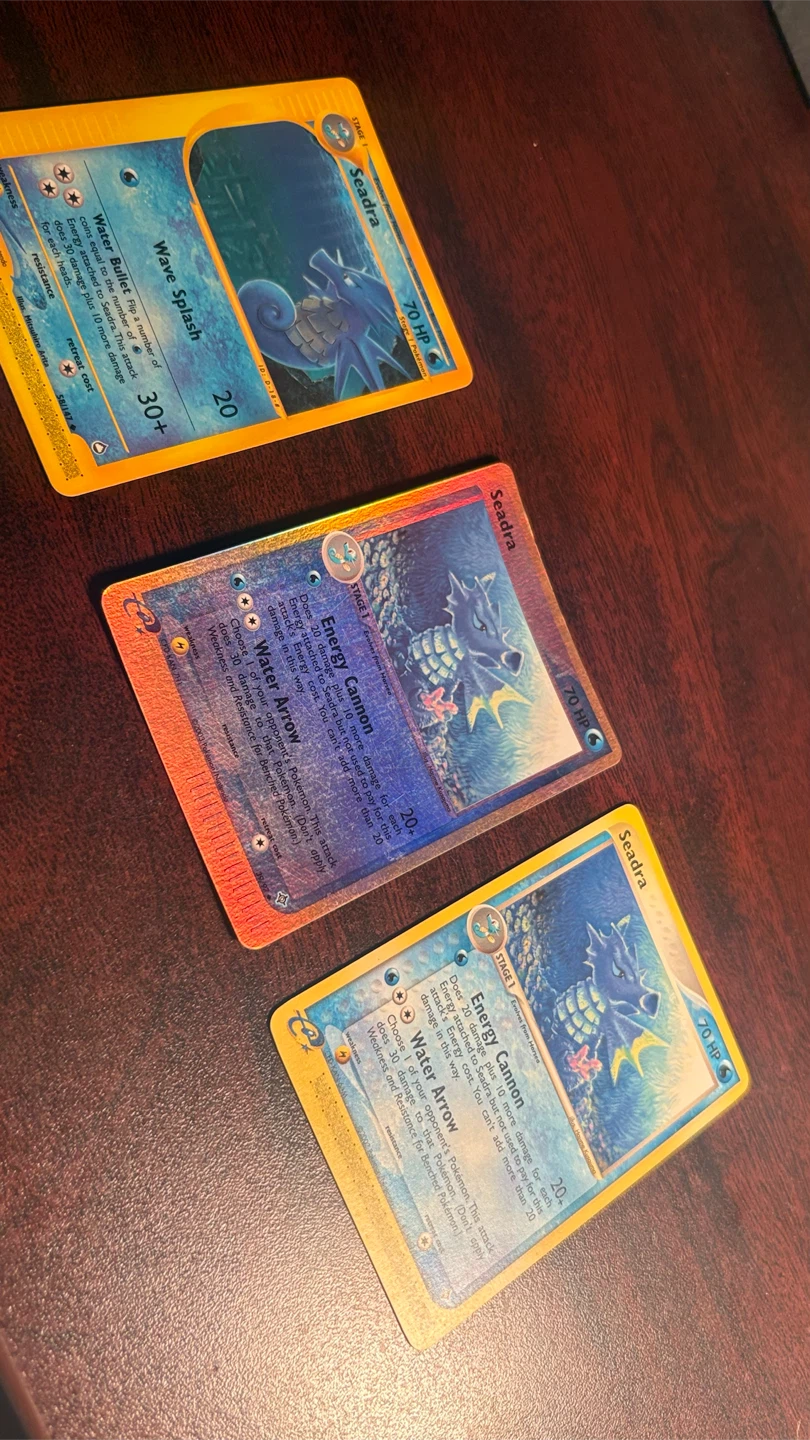 3 Seadra Pokemon Cards - photo 3