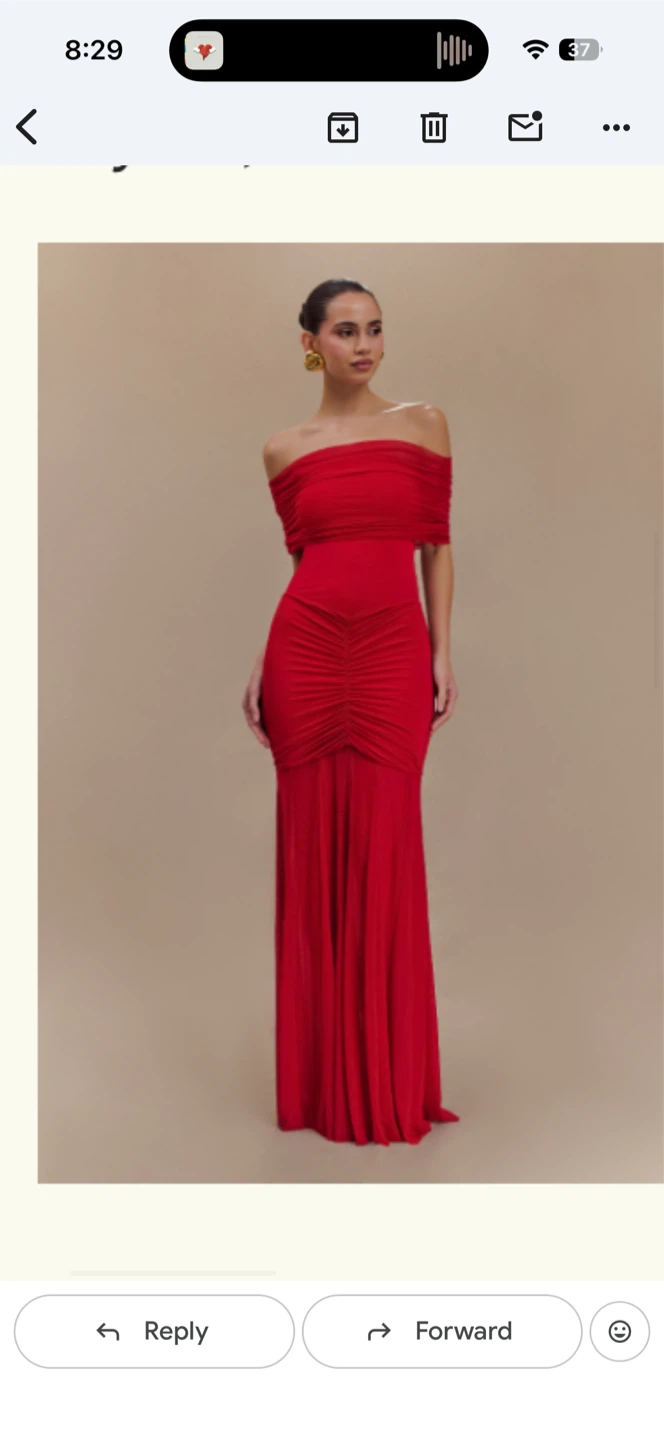 Meshki Maxi Dress - Ruby Red