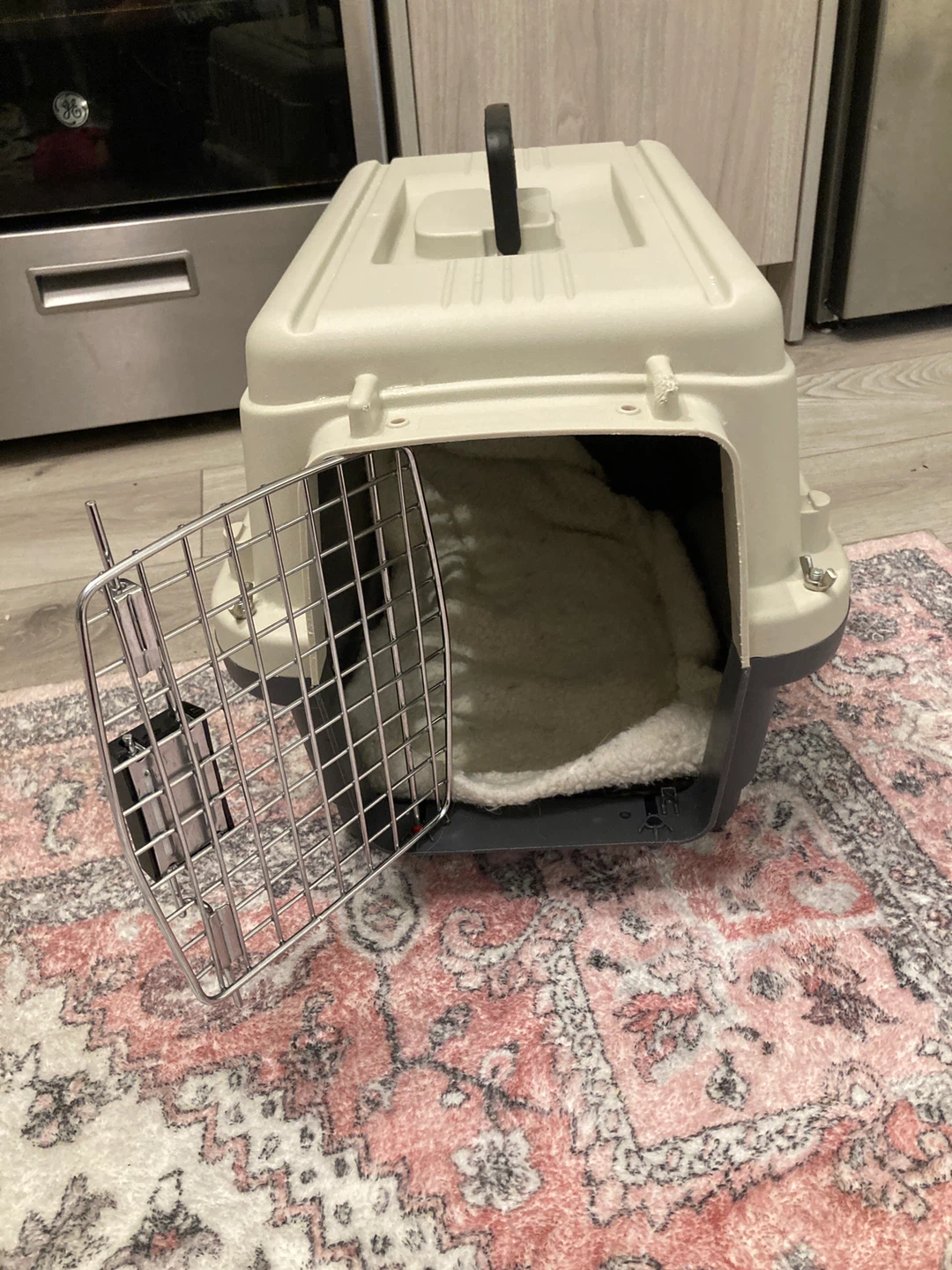 Pet Carrier with Metal Door