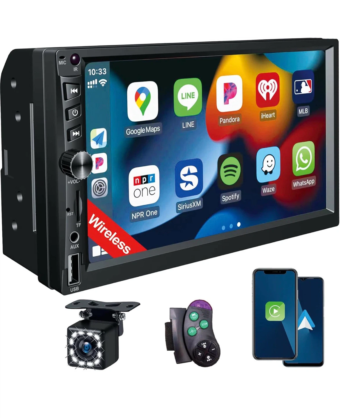 Wireless Carplay and Android Auto Head Unit