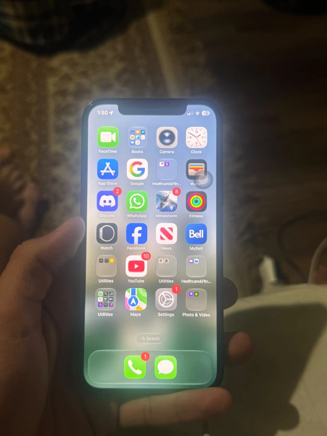 Black iPhone 12 64GB. 100% BATTERY