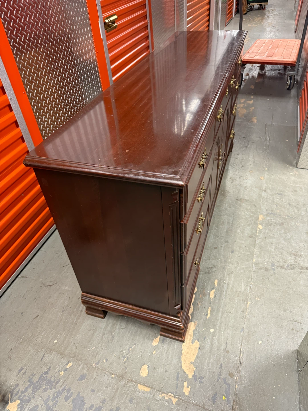 Large 70” Traditional Wood Dresser – Hidden Center Drawers - photo 2