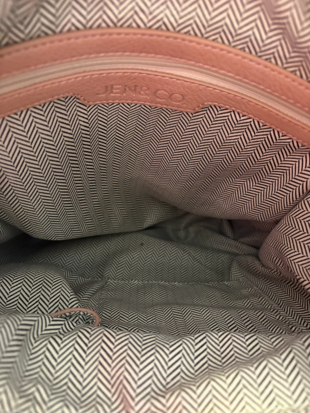 Jen & Co. Light Salmon/Coral Woven Tote Bag - photo 3