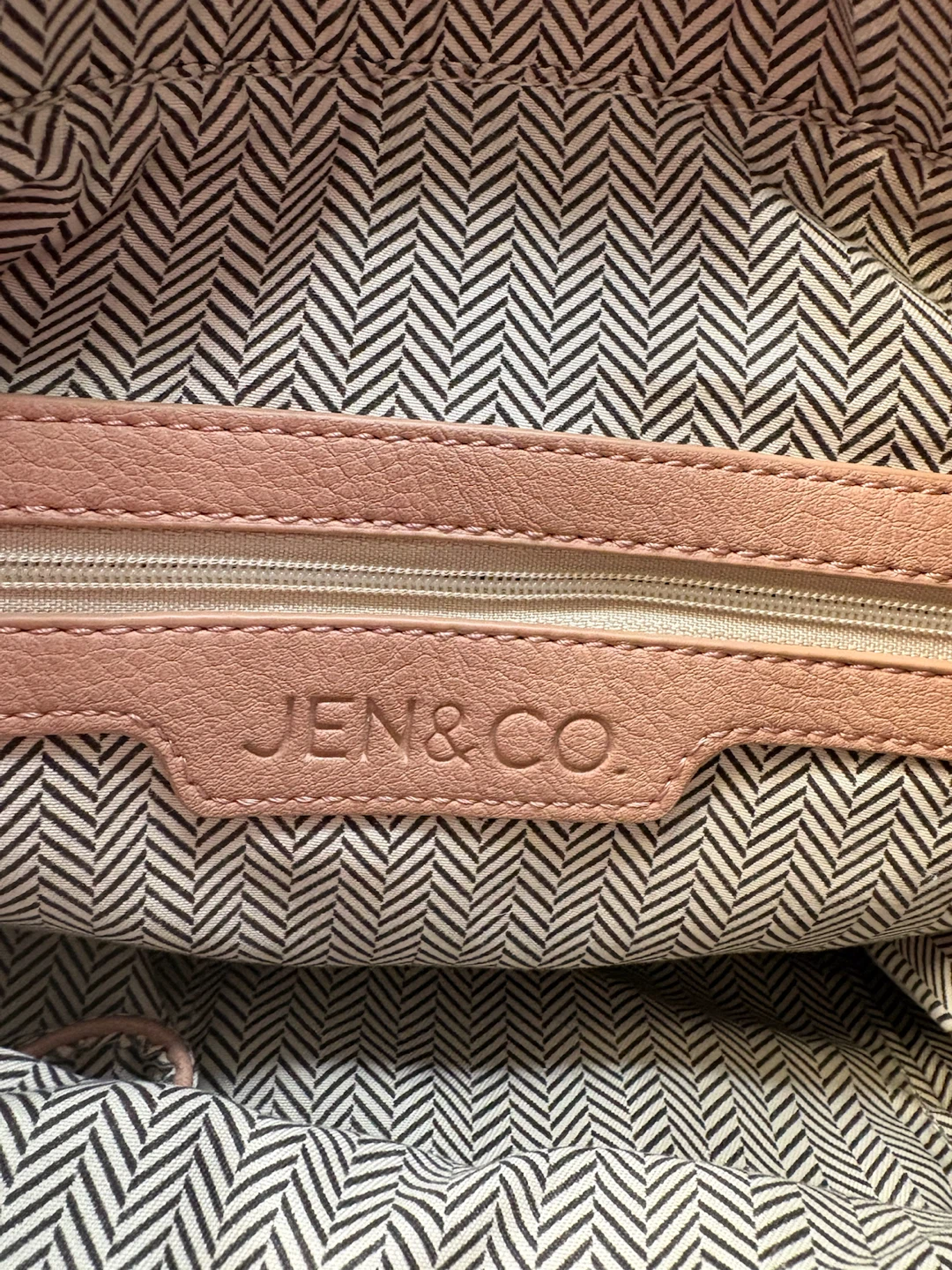 Jen & Co. Light Salmon/Coral Woven Tote Bag - photo 4