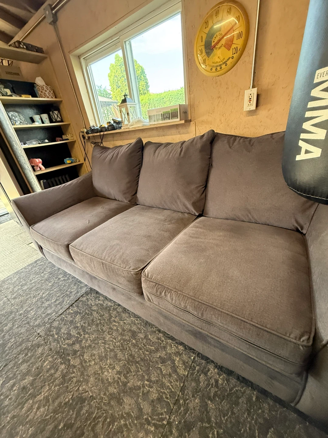 Super Comfortable Charcoal Gray 3-Cushion Sofa - photo 2