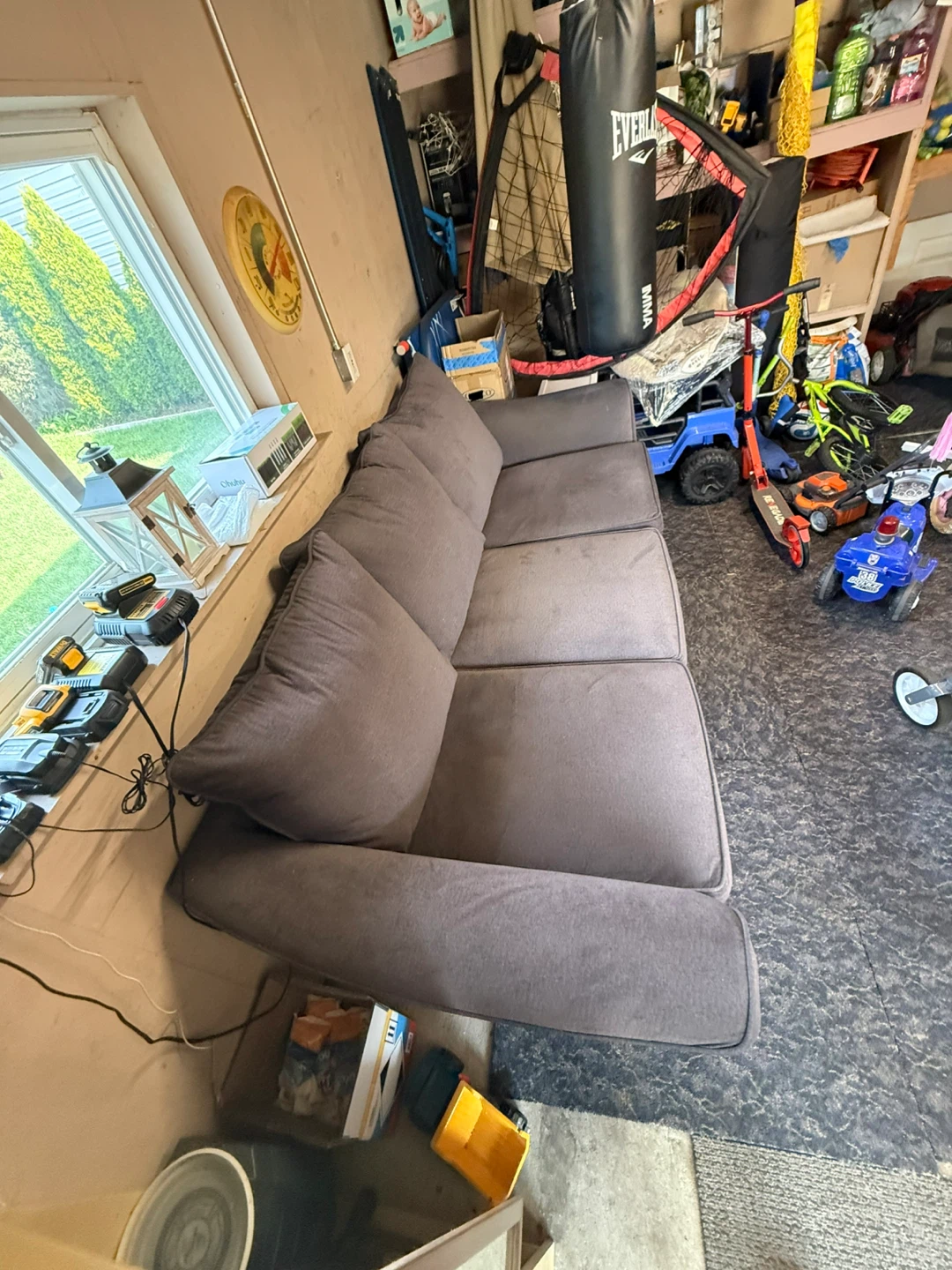 Super Comfortable Charcoal Gray 3-Cushion Sofa - photo 3