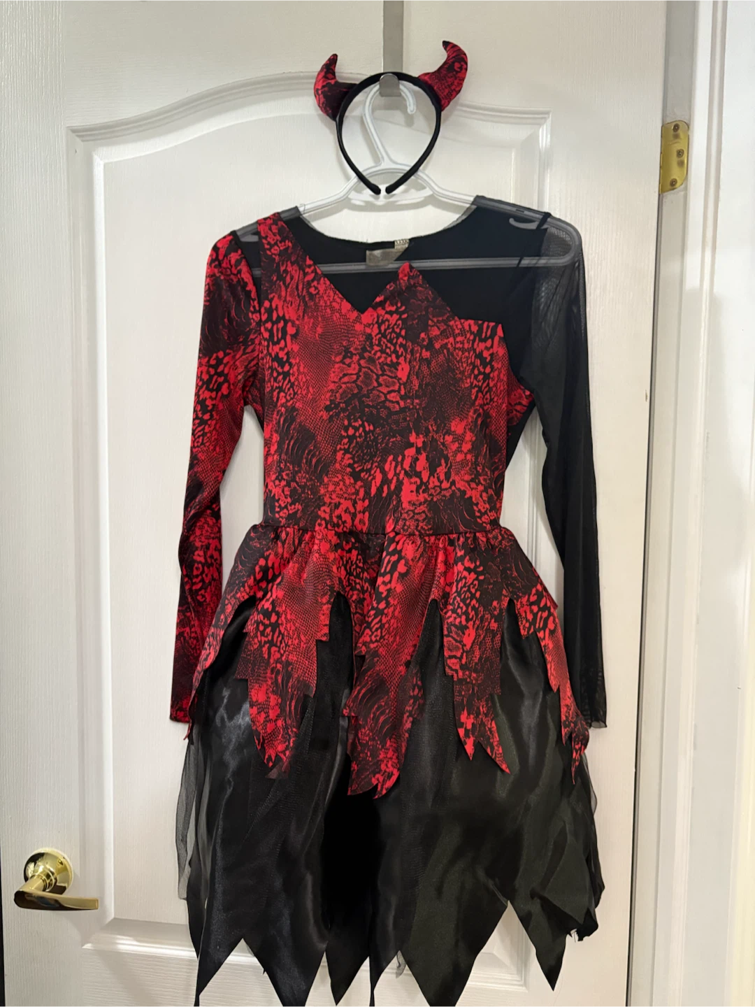 Devil Costume with Horn Headband