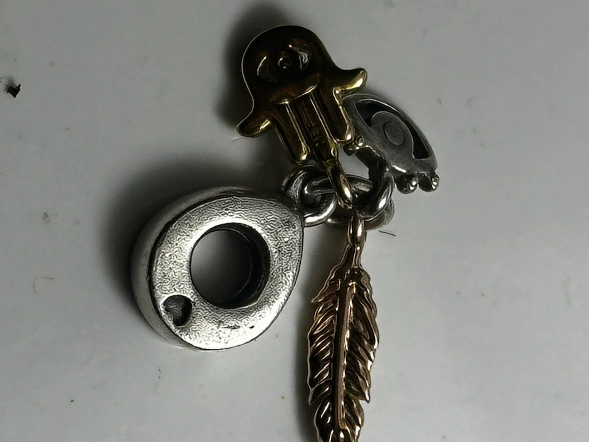 Pandora Spirituality Tri-Tone Dangle Charm 768785C01
