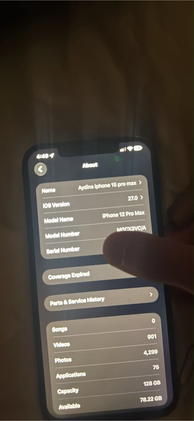 Apple iPhone 12 Pro Max 128GB Battery at 82% - photo 5