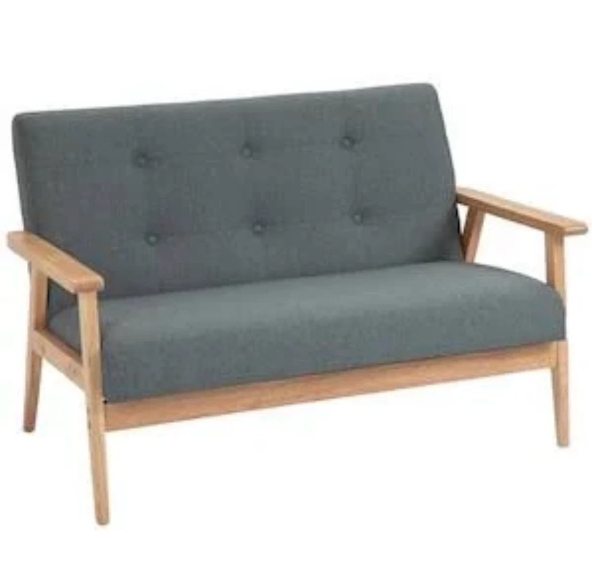 Brand New HOMCOM 2-Seater Loveseat Sofa – Dark Grey – In Box