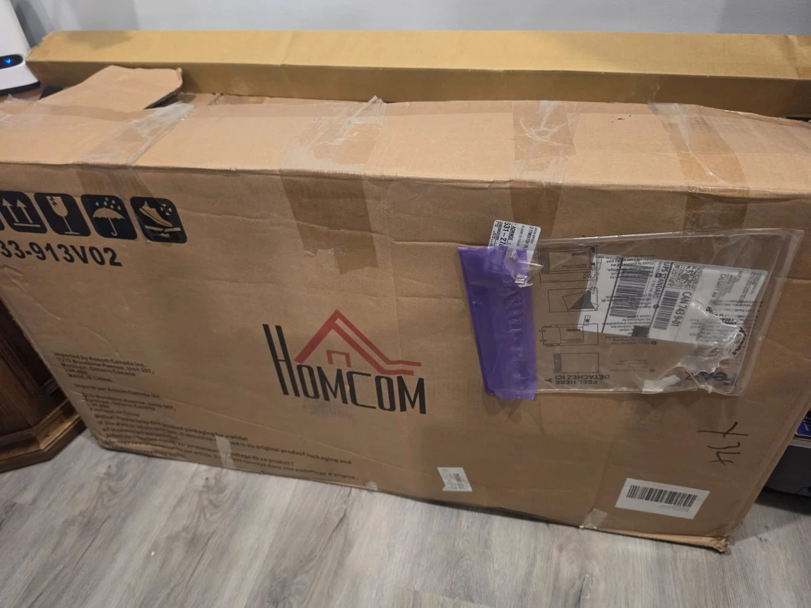Brand New HOMCOM 2-Seater Loveseat Sofa – Dark Grey – In Box - photo 2