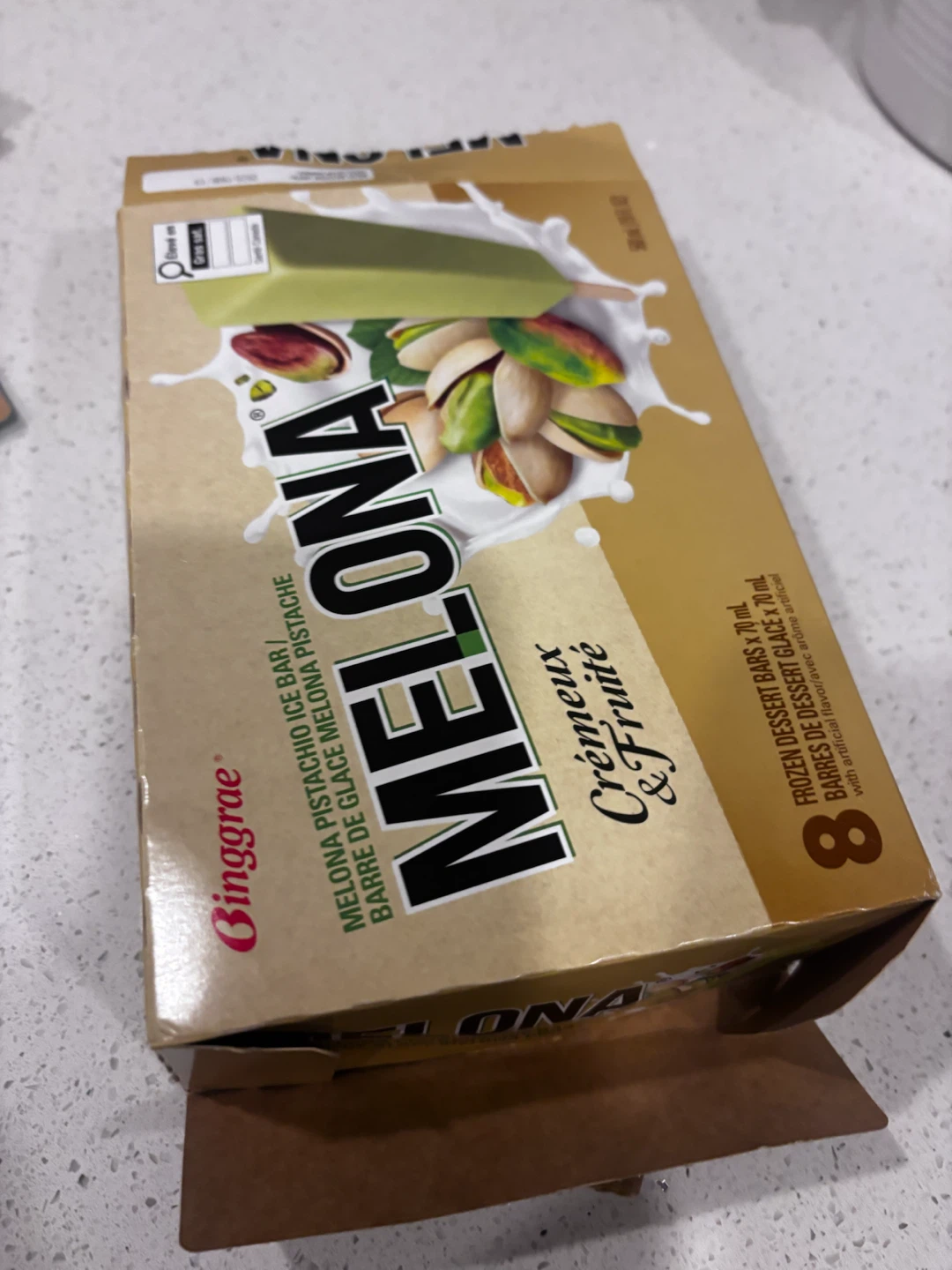 Melona Pistachio Ice Bars 8 Pack
