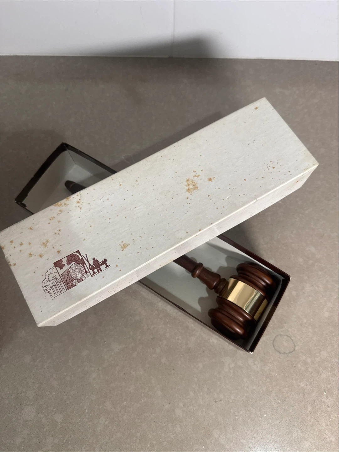 Vintage Gavel 11” W Box Symbol of Leadership with box. Oasc 1976