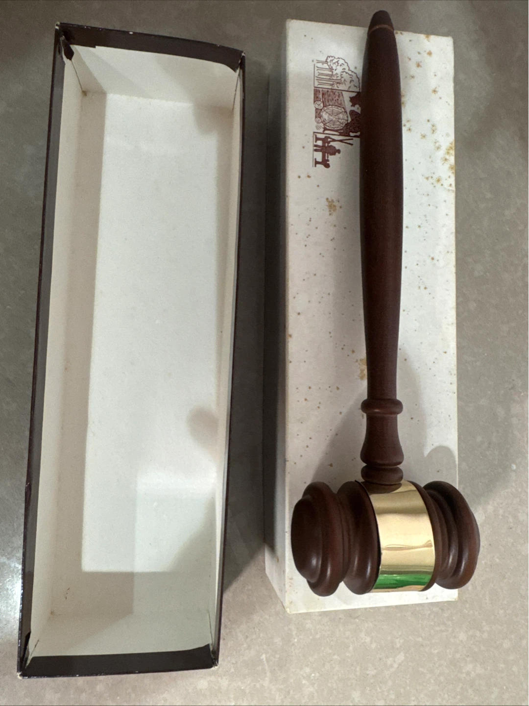 Vintage Gavel 11” W Box Symbol of Leadership with box. Oasc 1976 - photo 3