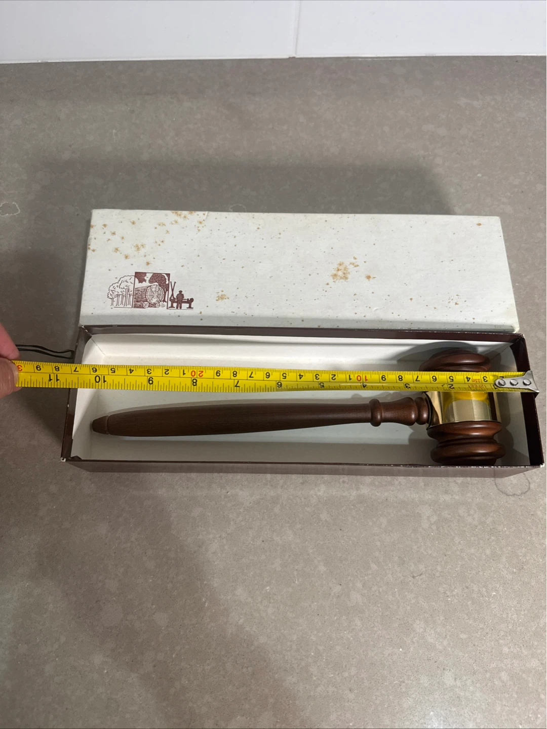 Vintage Gavel 11” W Box Symbol of Leadership with box. Oasc 1976 - photo 5