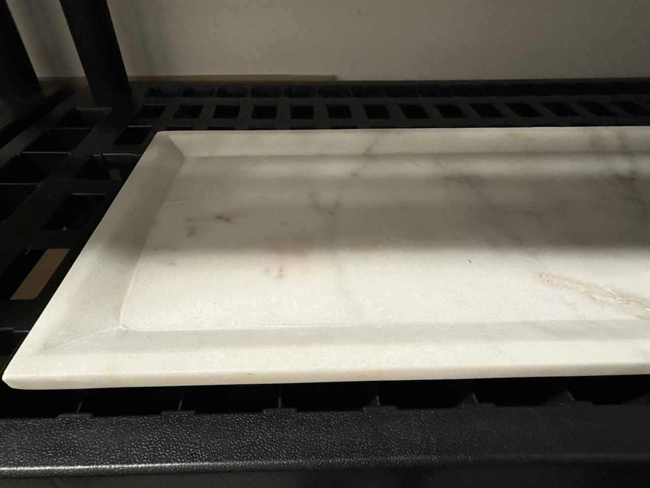 White Marble Rectangular Serving Tray - photo 3