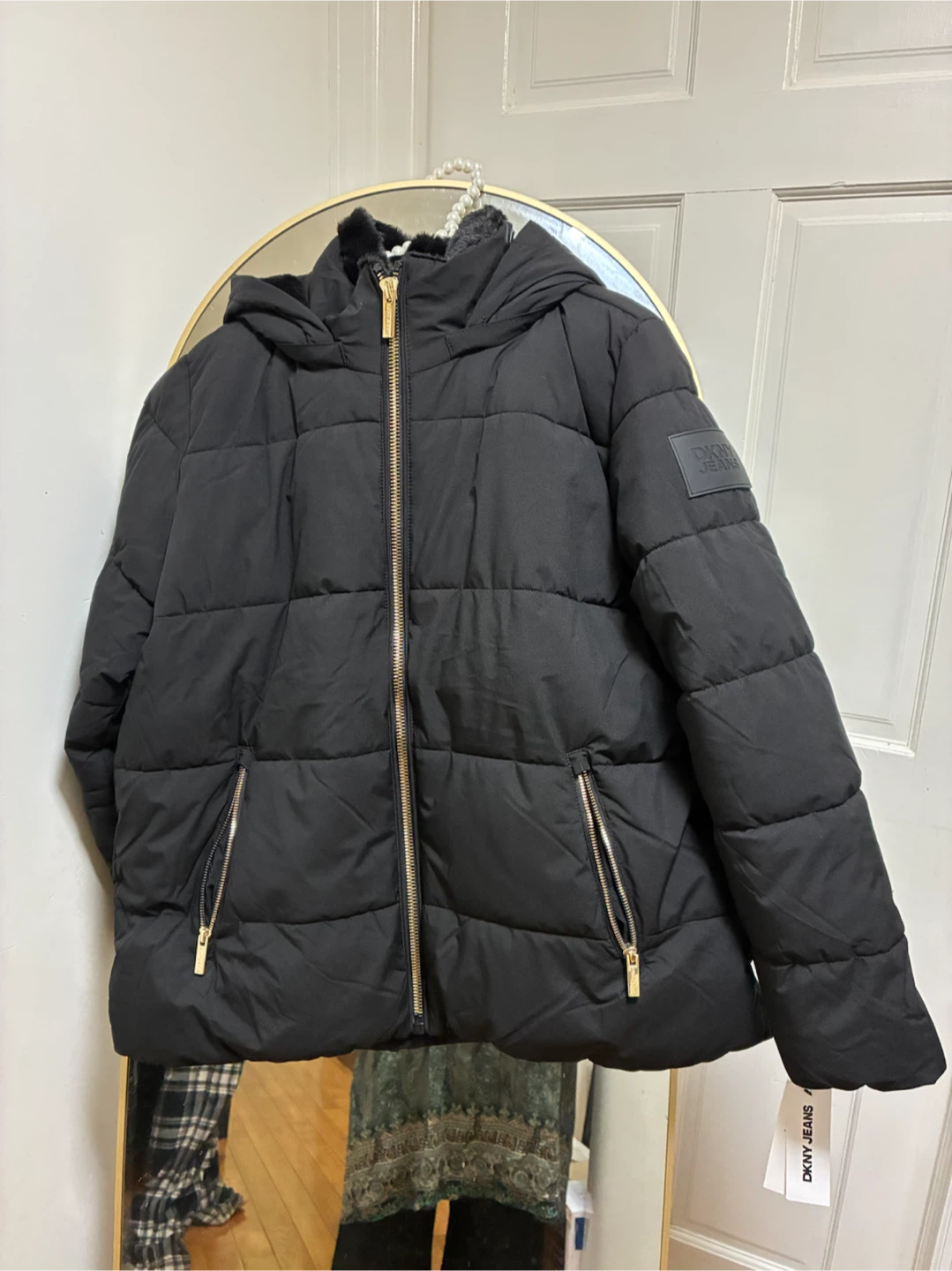 DKNY Jeans Black Puffer Jacket