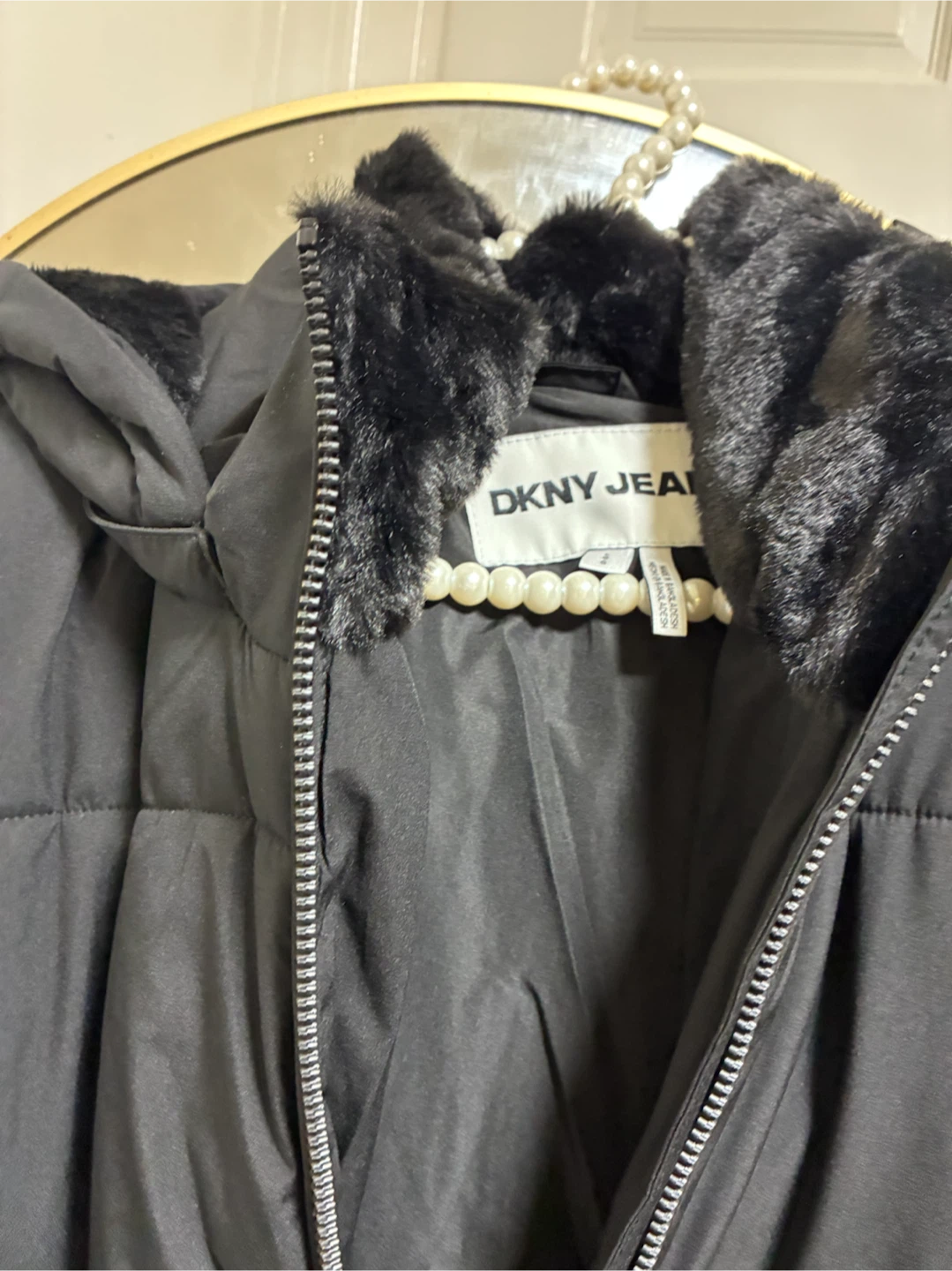 DKNY Jeans Black Puffer Jacket - photo 4