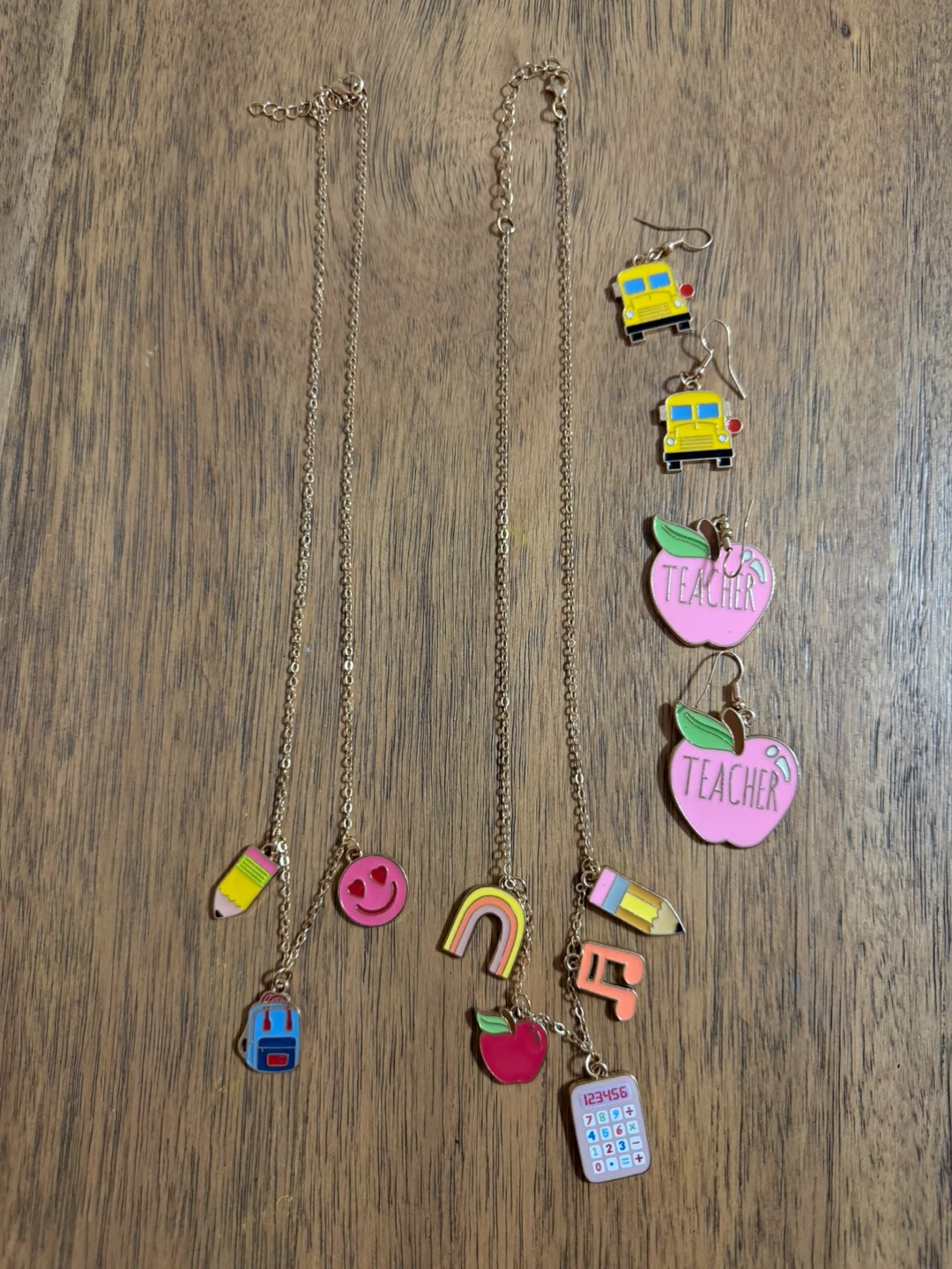 Teacher Theme Jewelry Set