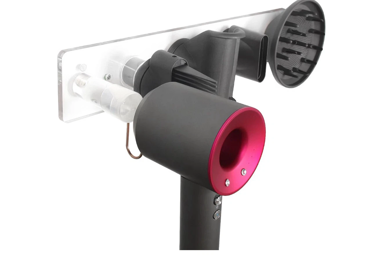 Hair Dryer Acrylic Storage Wall Mount for Dyson
