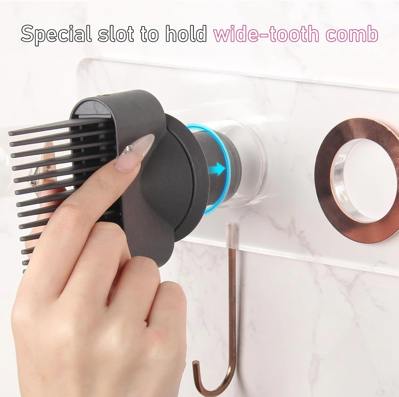Hair Dryer Acrylic Storage Wall Mount for Dyson - photo 2