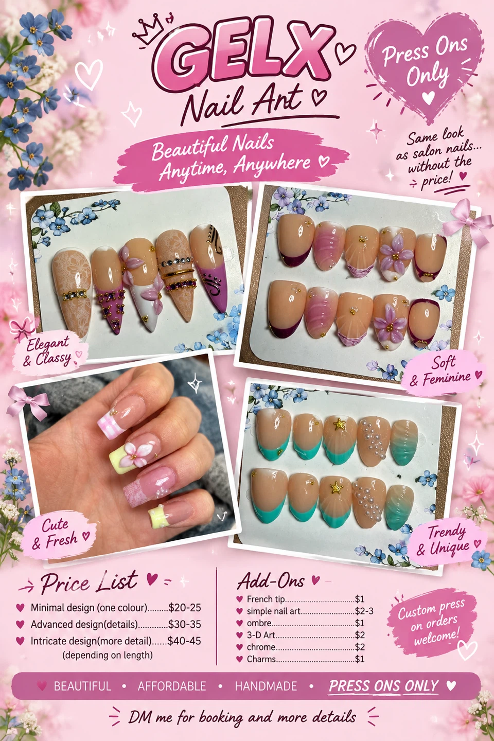 GELX Handmade Custom Press-On Nails