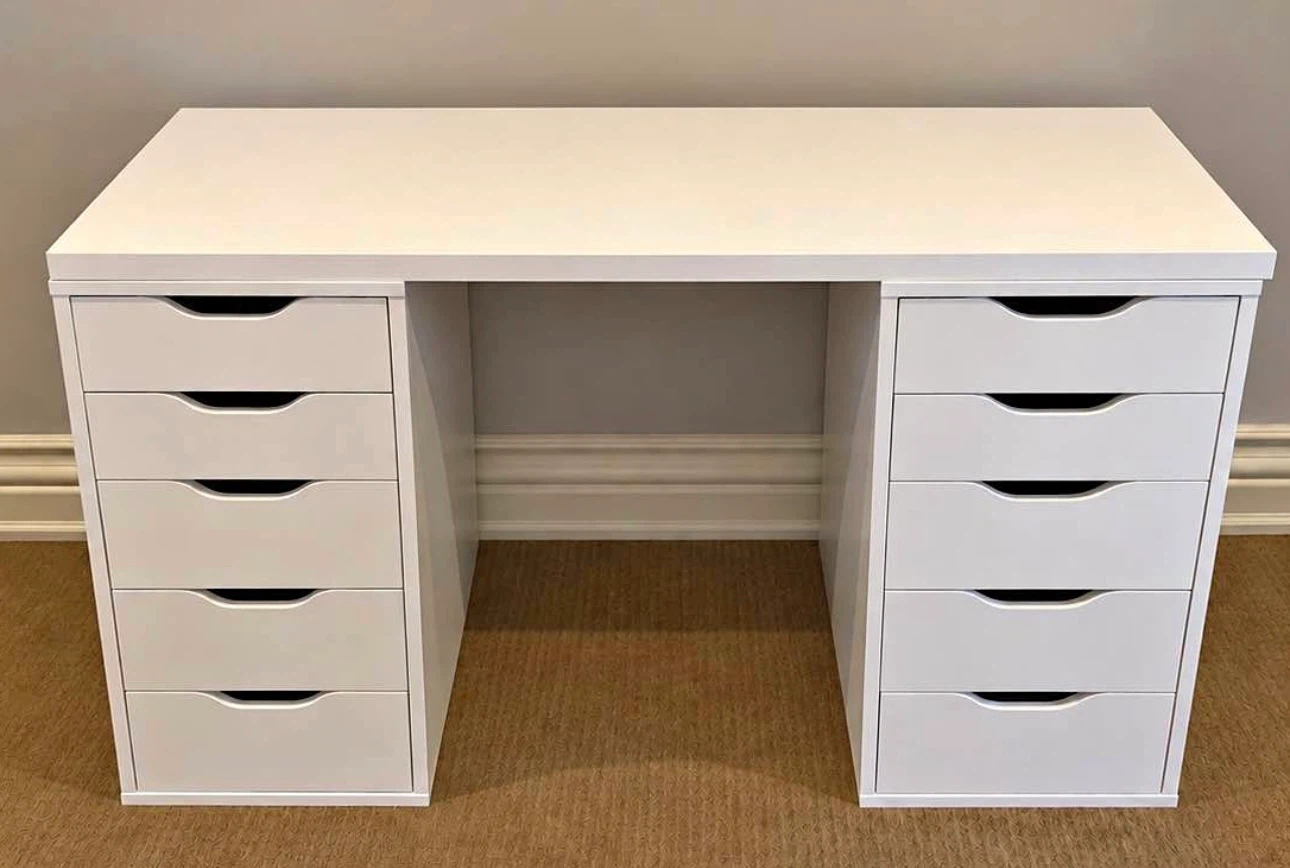 Two IKEA Alex Drawer Units