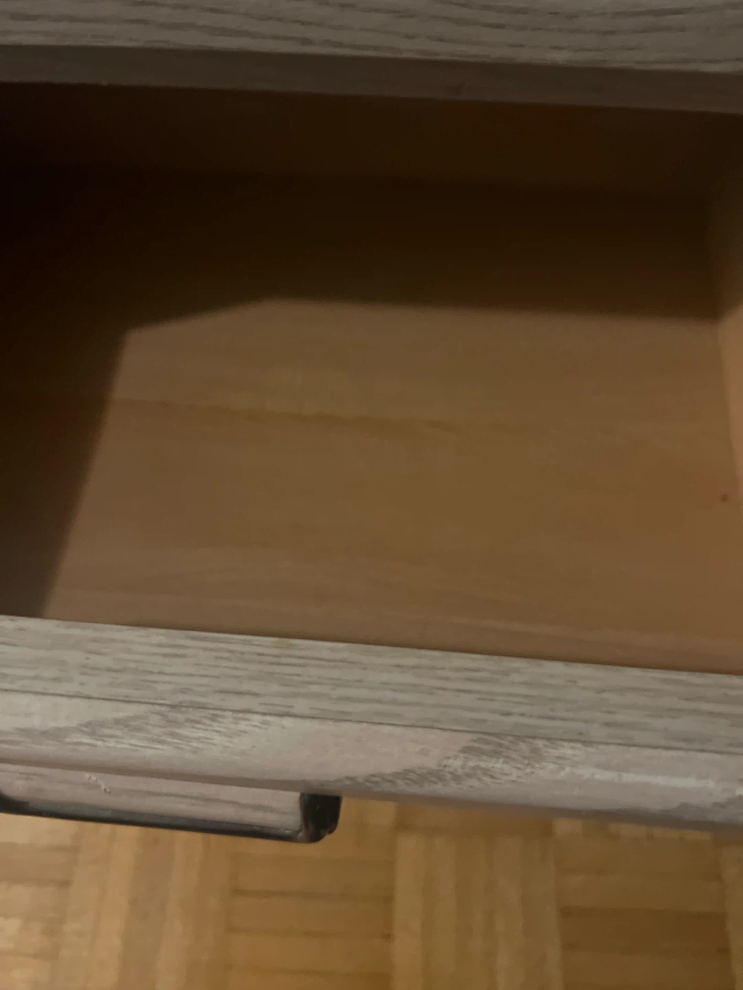 Light Wood Grain Two-Drawer Nightstand - photo 5