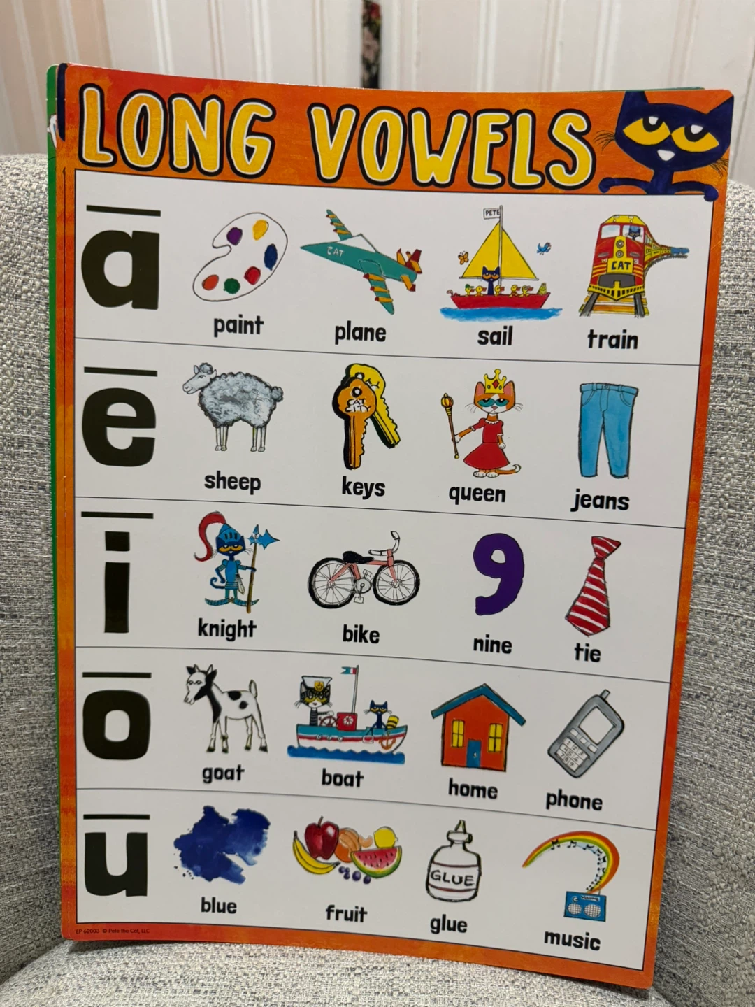 8 Pete the Cat Educational Learning Posters Set - photo 2