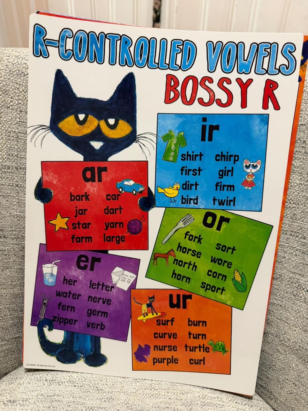 8 Pete the Cat Educational Learning Posters Set - photo 3