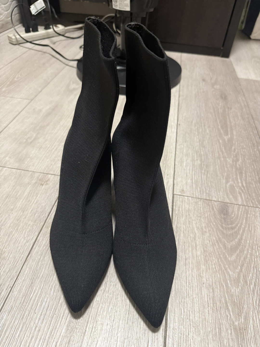 ZARA Black Sock Boots Size 37