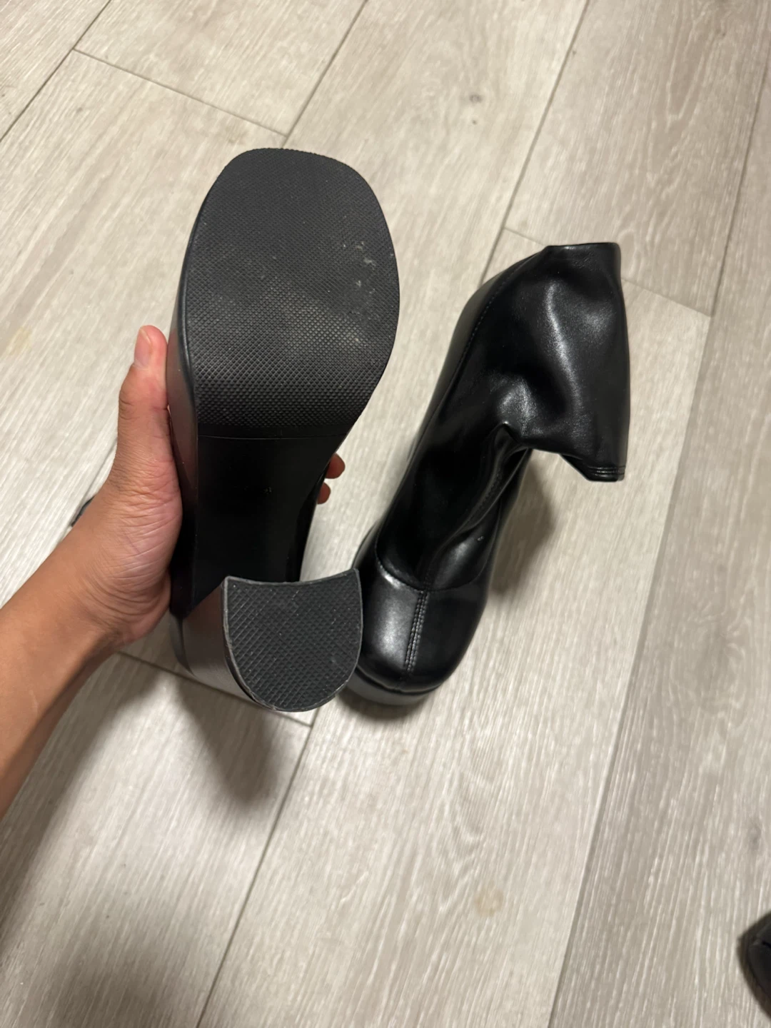 Black Platform Ankle Boots - photo 2