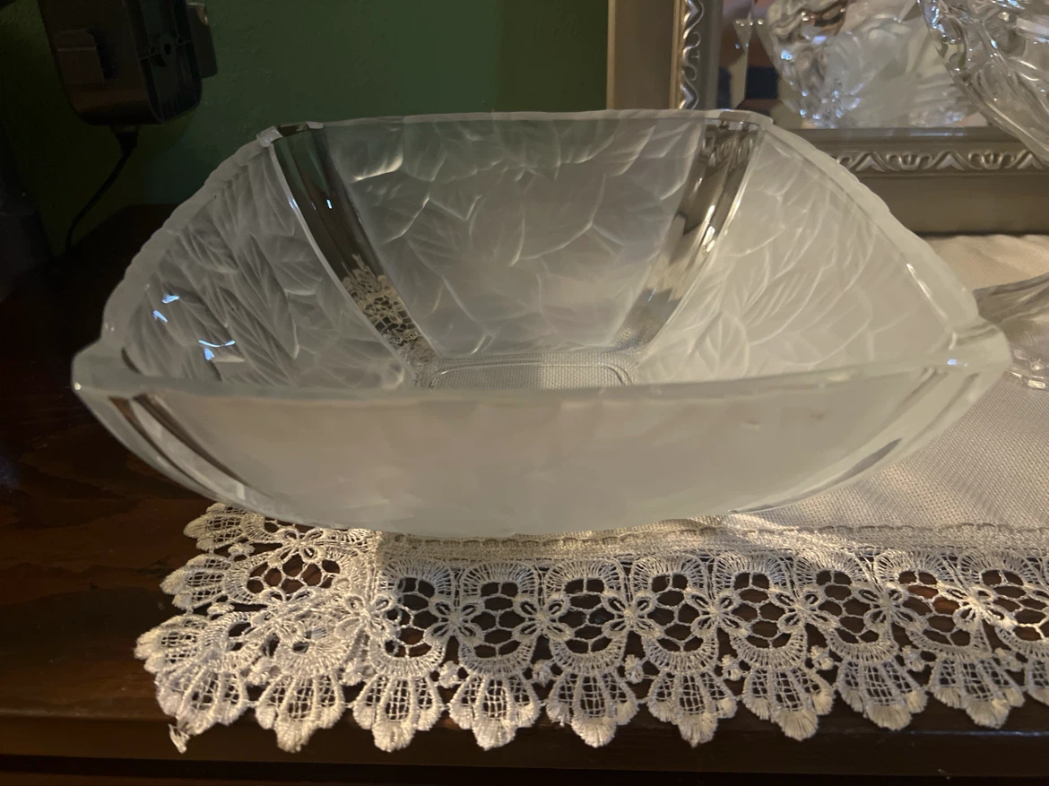 Frosted Glass Decorative Bowl