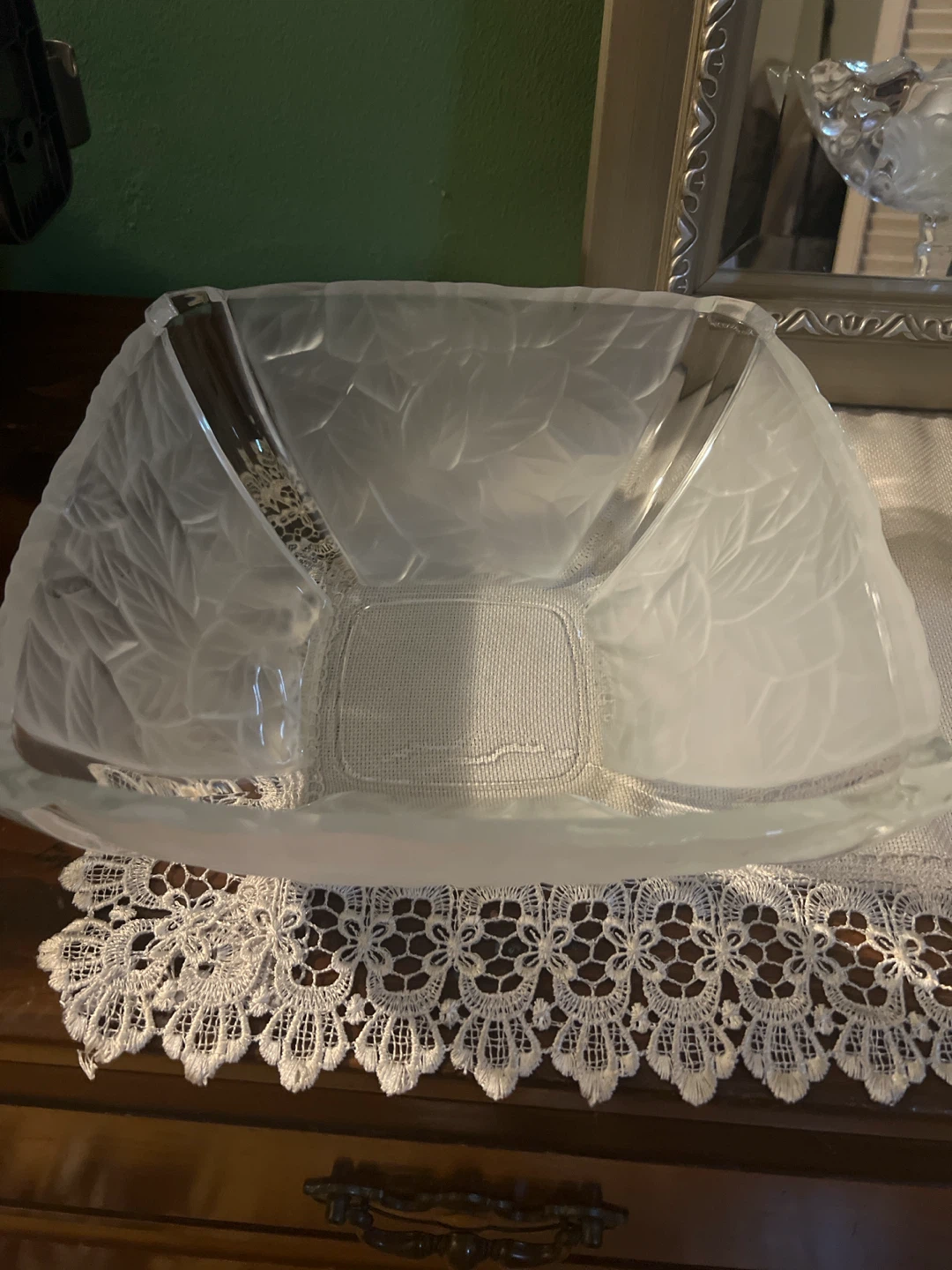 Frosted Glass Decorative Bowl - photo 2