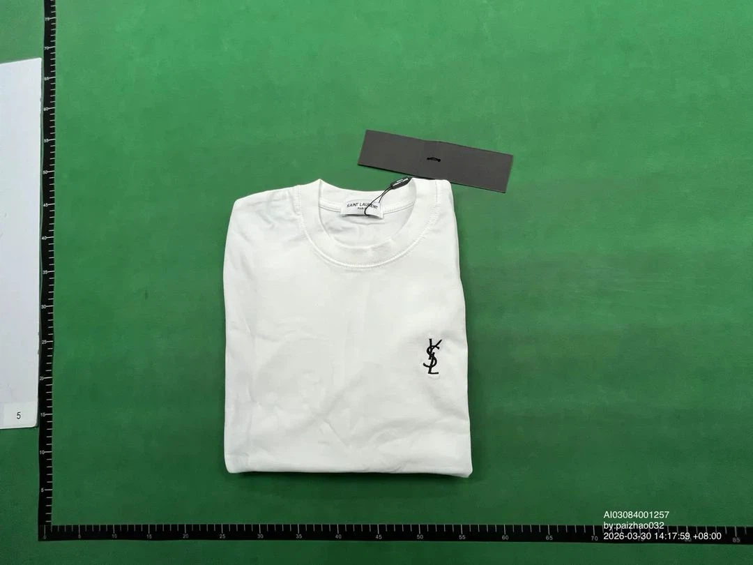 Saint Laurent White Long Sleeve T-Shirt - photo 2