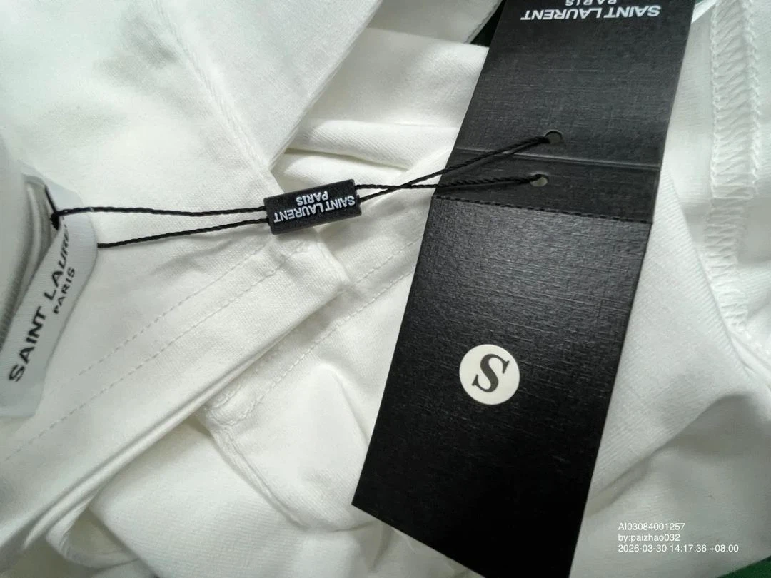 Saint Laurent White Long Sleeve T-Shirt - photo 4