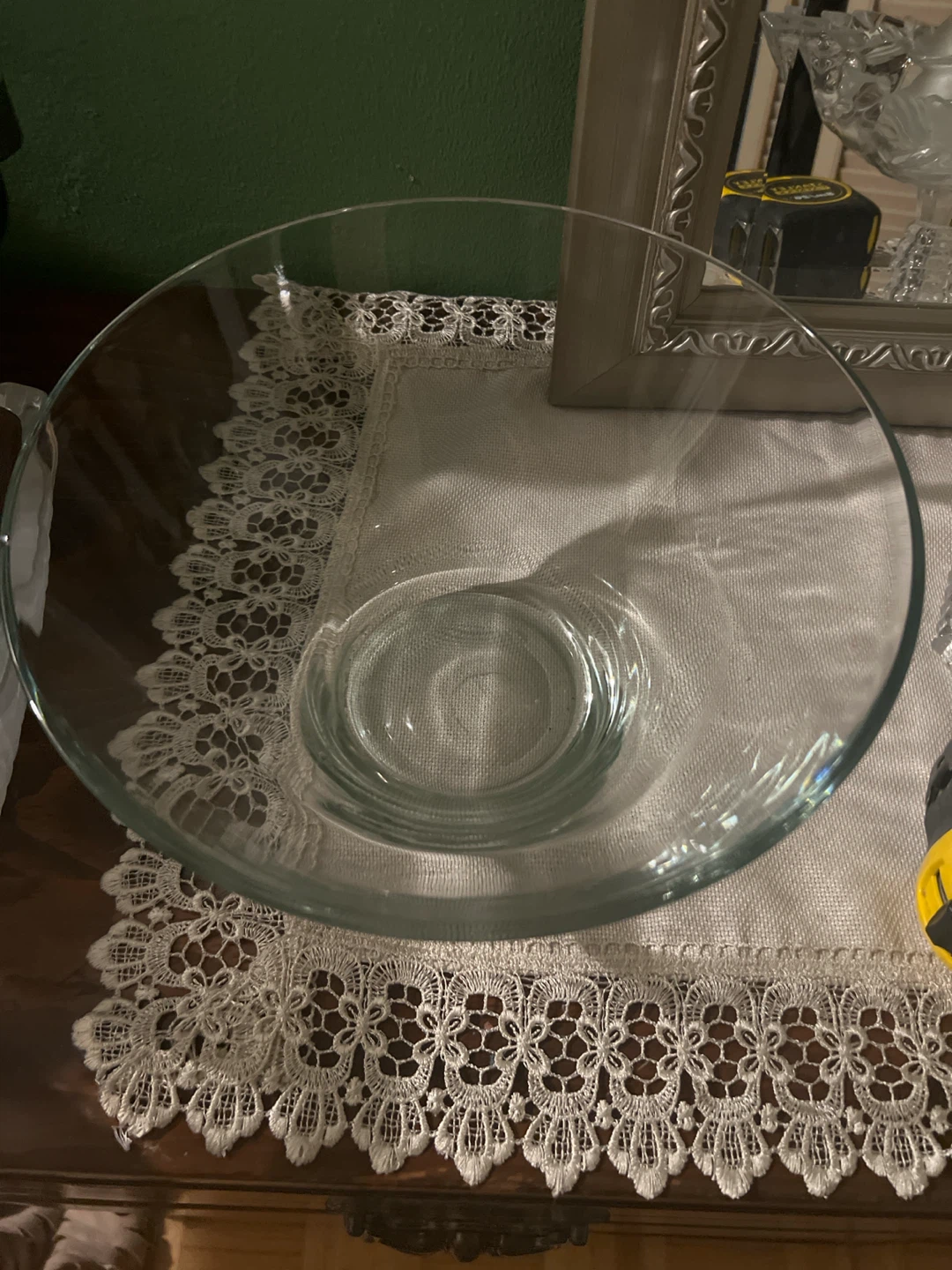 Clear Glass Serving Bowl - photo 2