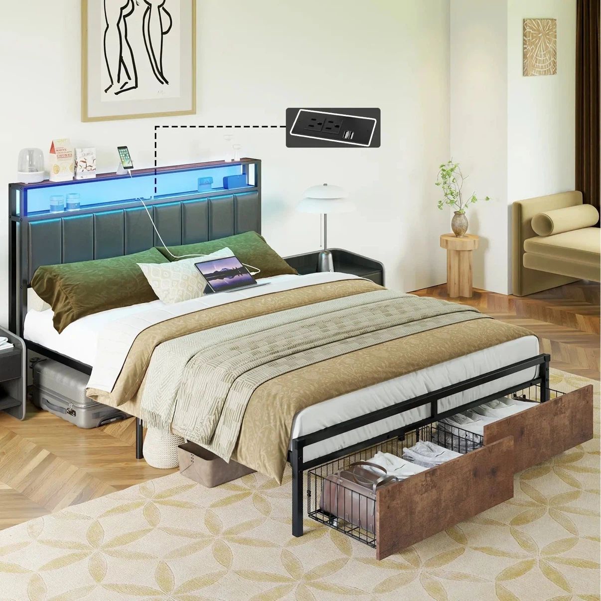 Martinez King Storage Bed - photo 3