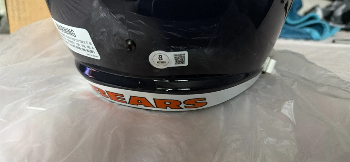 Chicago Bears Riddell Autographed Helmet - photo 2