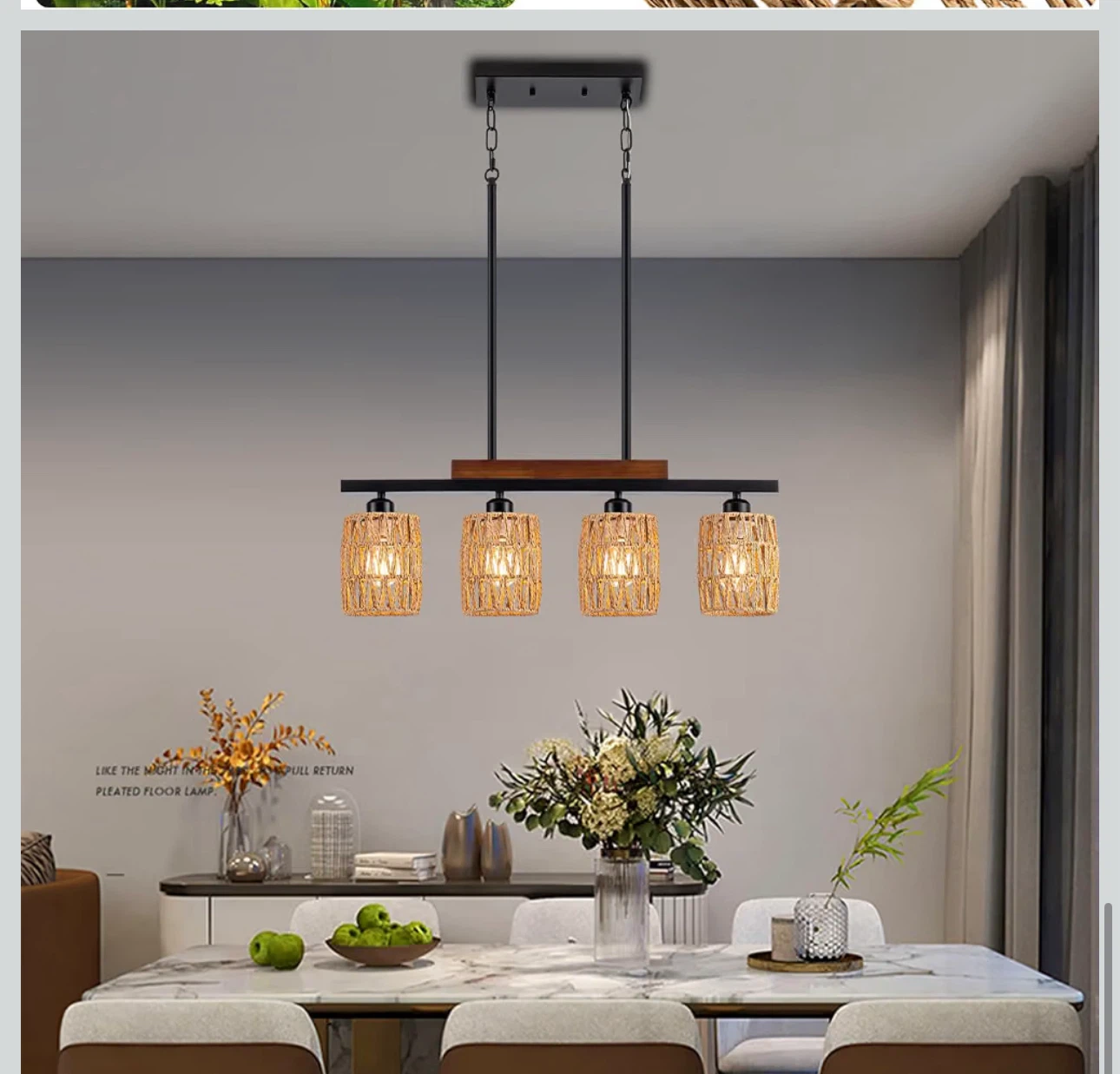 4-Light Kitchen Island Pendant Light - photo 2