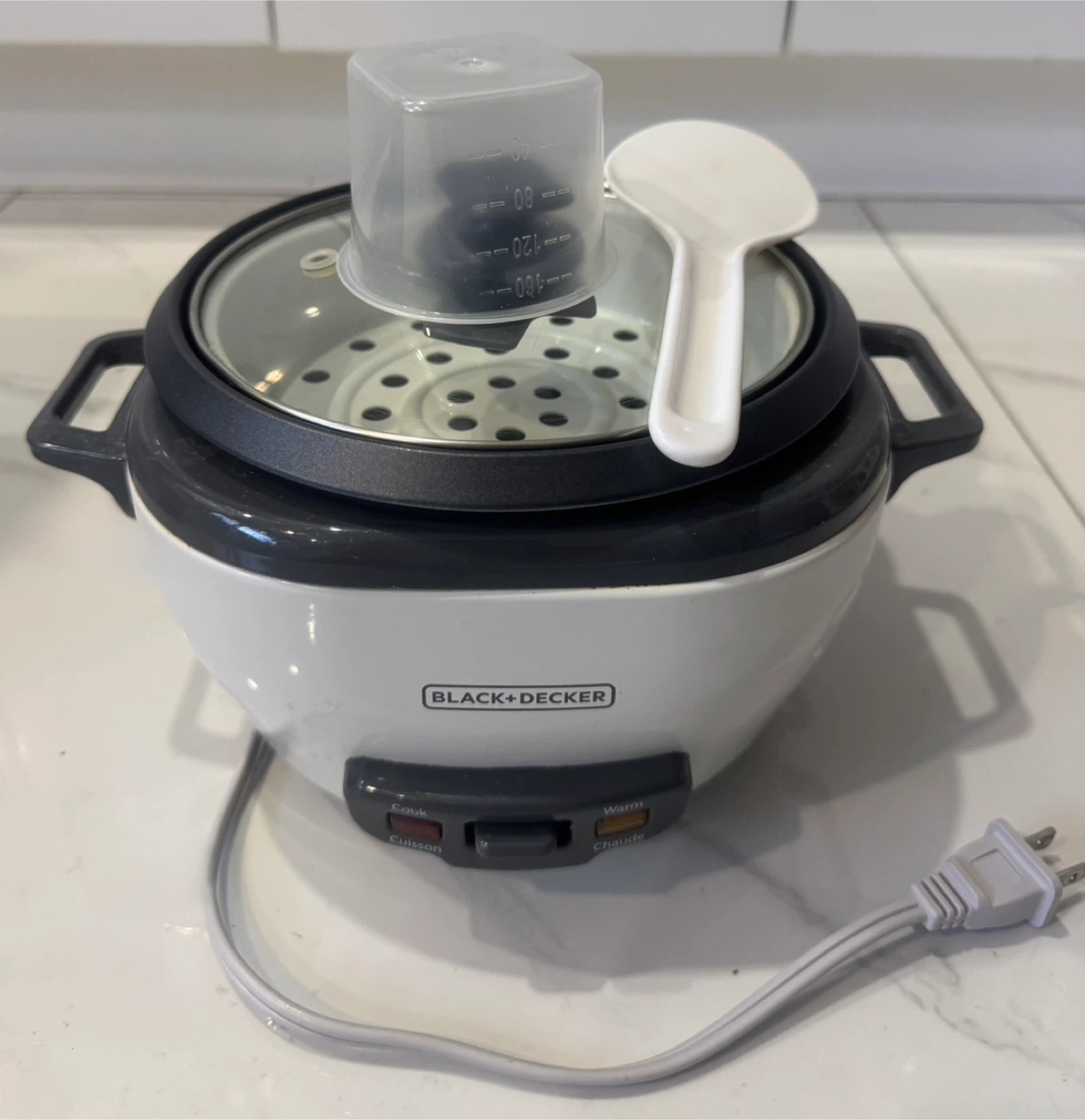 Black+Decker 6-Cup Rice Cooker and Steamer - photo 2