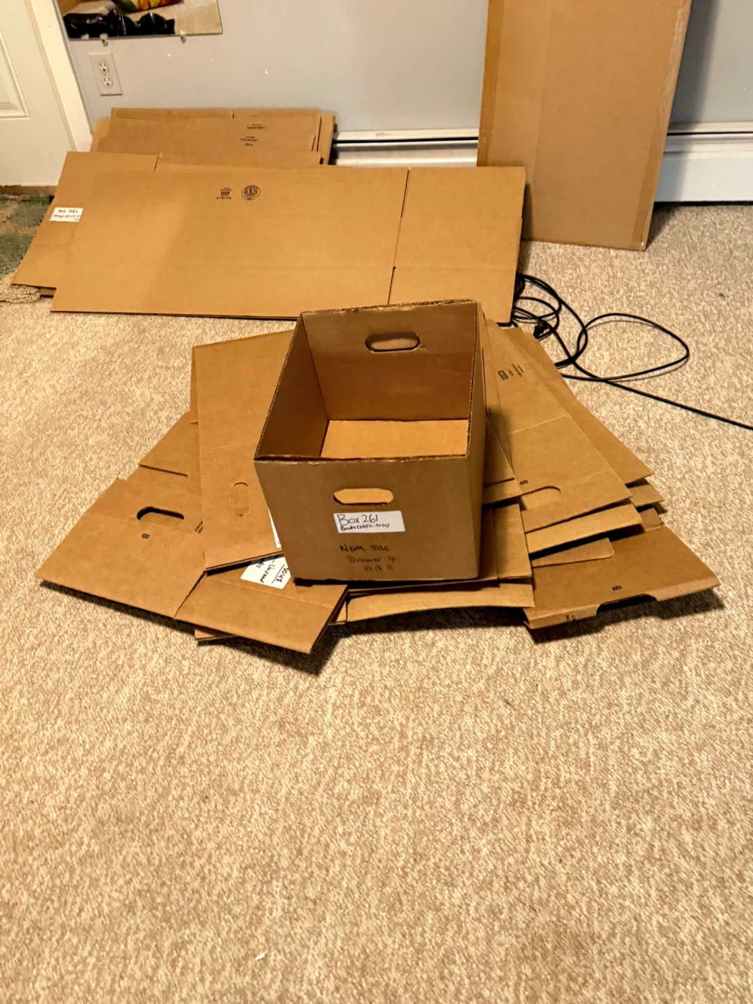 Uline Corrugated Storage Boxes-more than 20 boxes